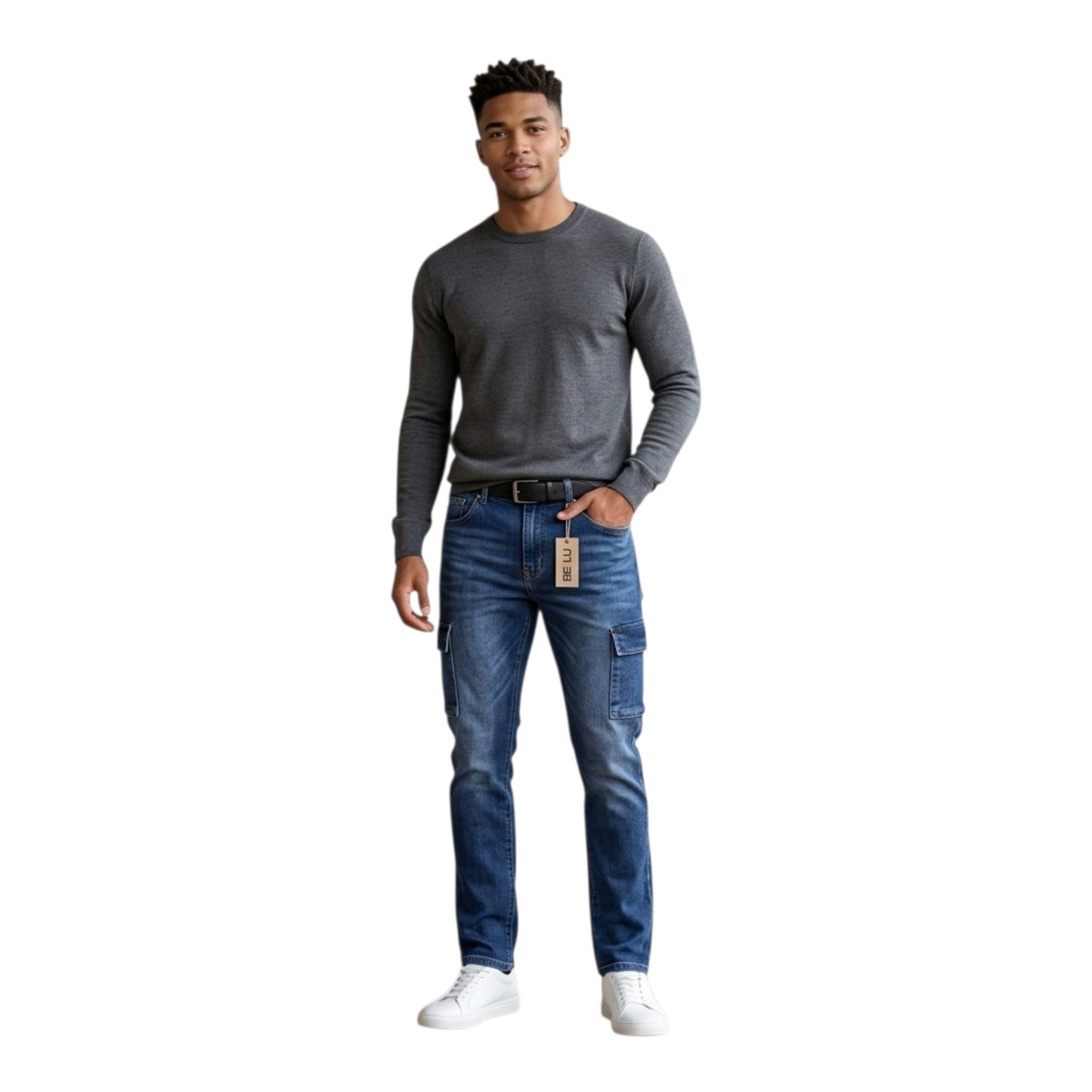 Pantalon de Caballero Cargo Slim