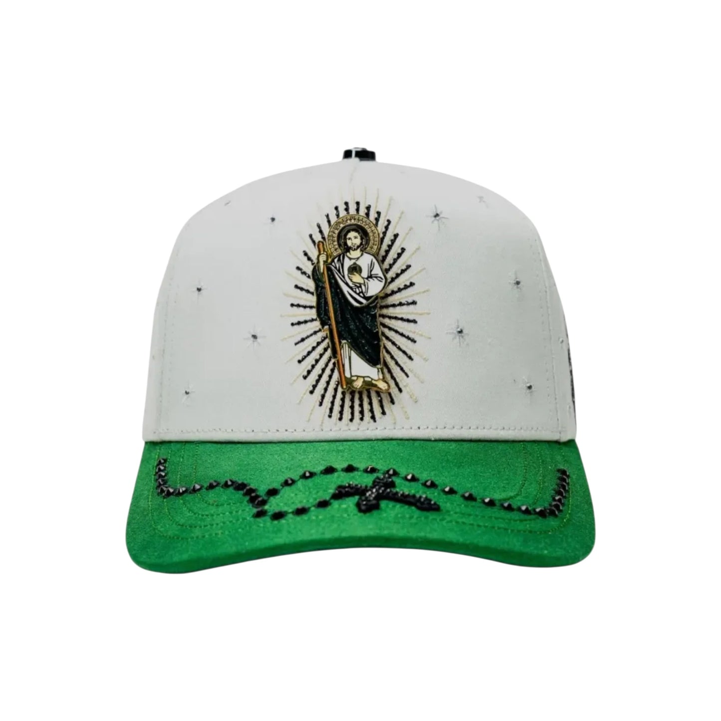 San Judas Bigg Boss Blanco con Verde